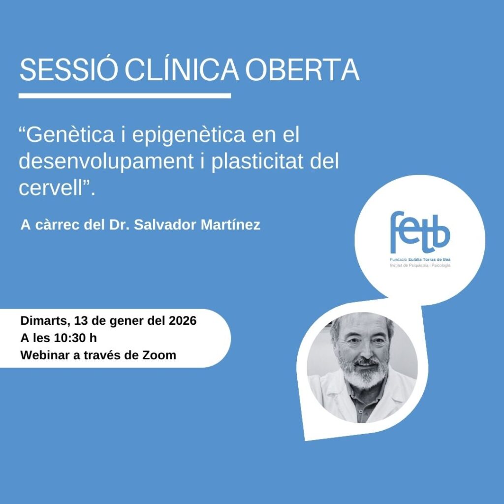 Recupera la sessió del Dr. Martínez sobre genètica i epigenètica en el desenvolupament del cervell.